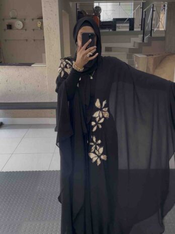 Ribbon Embroidered Swing Kaftan