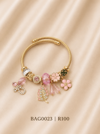 Blush Garden Charm Bracelet