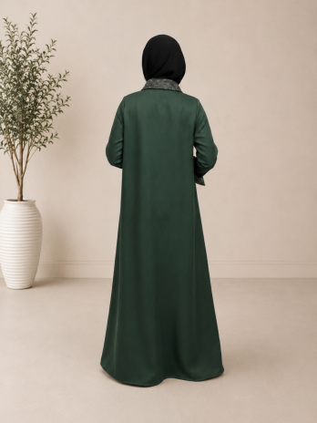 Emerald Crystal Detail Coat