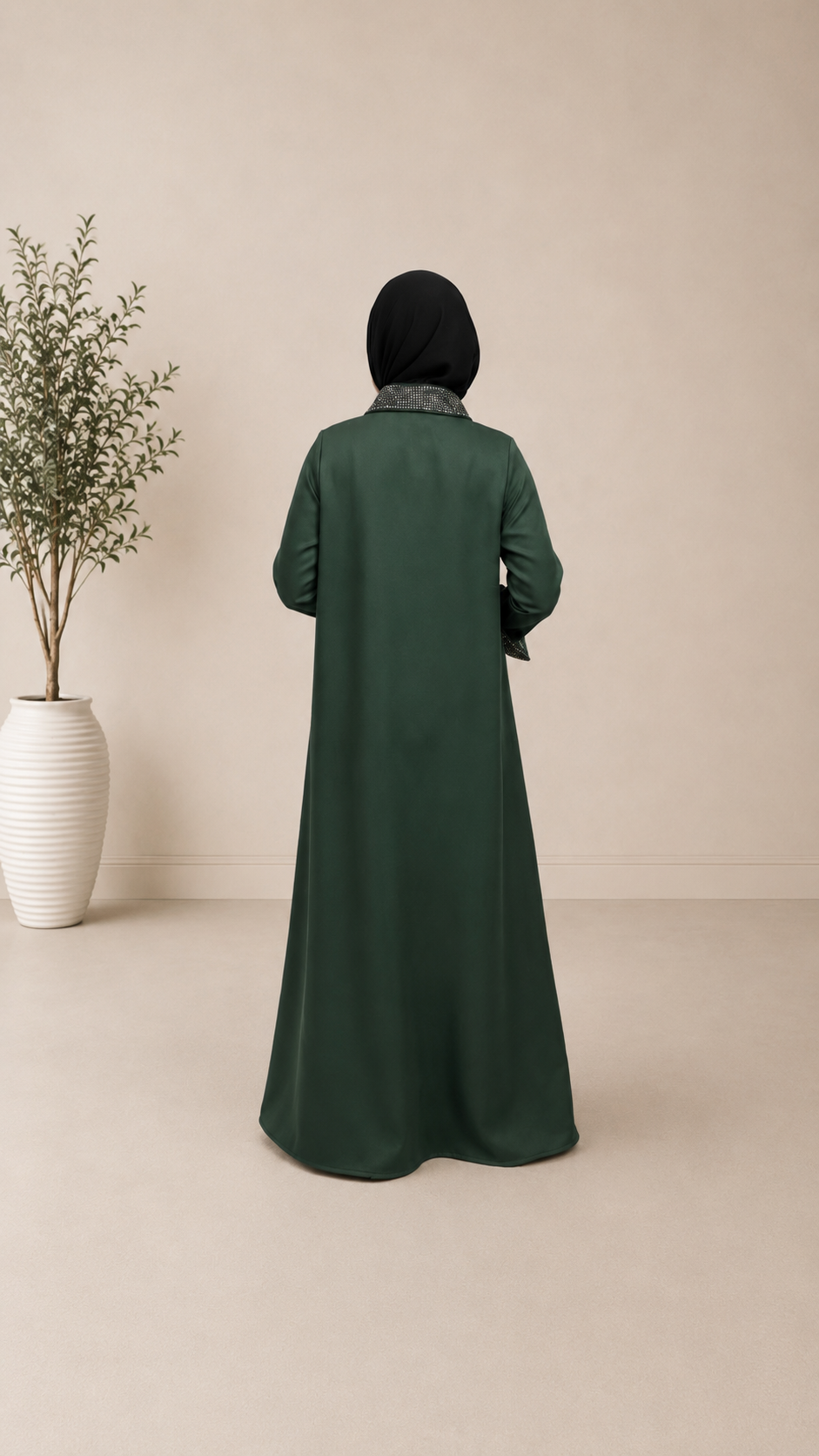 Emerald Crystal Detail Coat - Image 2