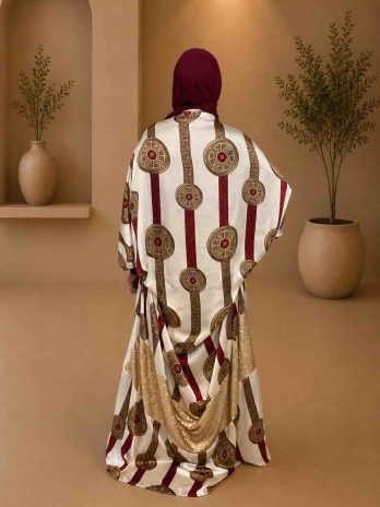 Bordeaux Luxe Kaftan