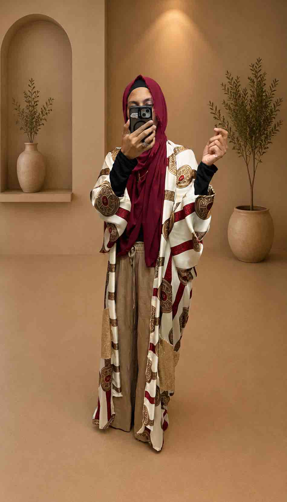Bordeaux Luxe Kaftan - Image 4