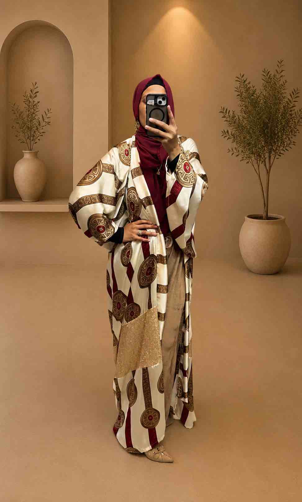 Bordeaux Luxe Kaftan - Image 3